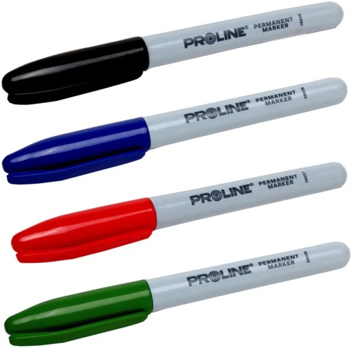 MINI permanentný popisovač, 4 druhy farieb PROLINE (38043) - 1 ks.