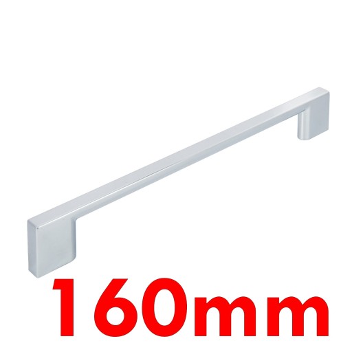 CHROME LOFT 160 mm klasická, elegantná rukoväť kuchynského nábytku ZnAl UA10