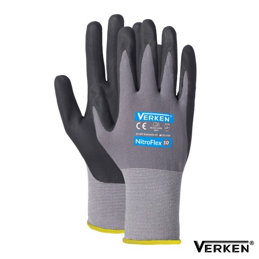 Pracovné rukavice FLEX NITRILE FOAM Nitroflex silné presné r 8 / M