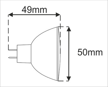 PREMIUM LED žiarovka MR16 5W 12V NEUTRÁLNA farba