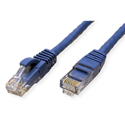 LAN UTP Cat.6A RJ45 sieťový kábel, modrý, 0,3 m