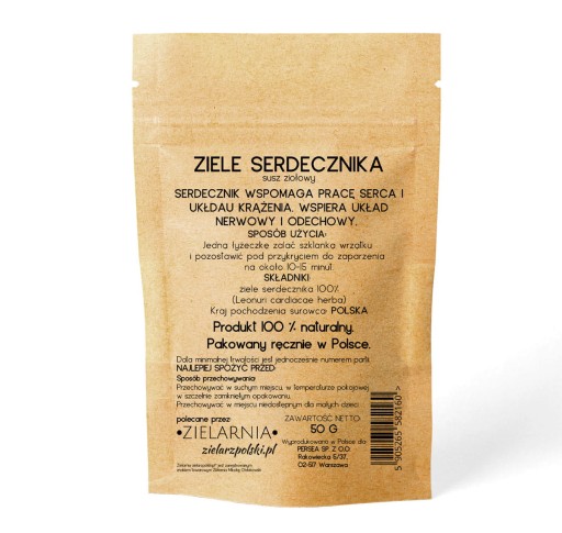 Materina dúška 100% POĽSKÁ Materina dúška SRDCE ZP