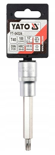 YATO - TORX L-KEY BIT 1/2'' T40 L100MM