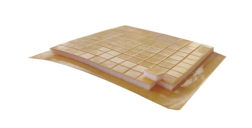 Obojstranné samolepiace penové štvorčeky na 3D karty, 5 mm x 5 mm, hrúbka 2 mm