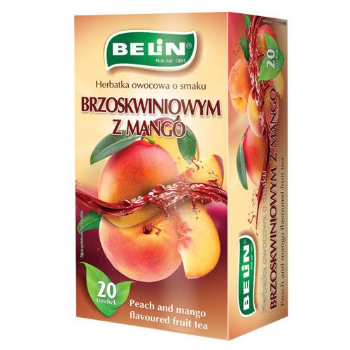 BELiN broskyňový a mangový čaj 20 vrecúšok