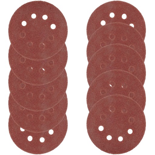 SAMOLEPIACI BRÚSNY PAPIER KOTÚČE NA VELCRO PRE BRÚSKU 150mm P60 10 kusov