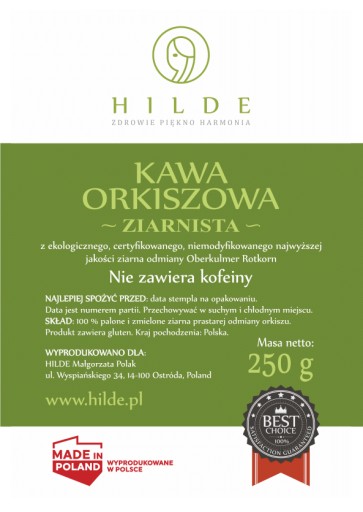 HILDE ŠPALOVÁ KÁVOVÉ ZRNKY 250 G STAROŽITNÉ BIO ODRODY ZRNKOV + DARČEK