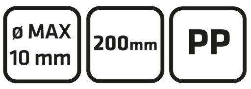 Záhradné nožnice základné 200mm, priemer strihu 10mm, VERTO