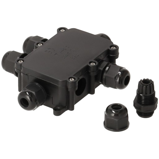 Hermetický elektrický box s tlmivkami 6x IP68 Vonkajší s kockou.