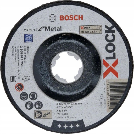 Obrysový kotúč na kov 125 mm X-LOCK Bosch