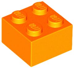 LEGO BEAM 2X2 ORANŽOVÁ Č. 3003 PRE 2 KS
