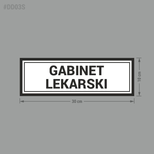 Nálepka - Ordinácia 10x30