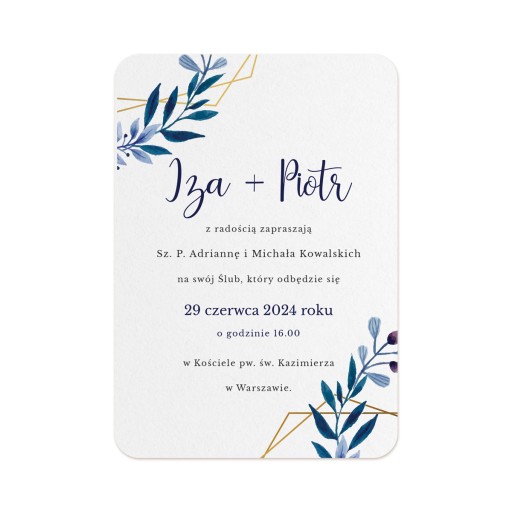 Svadobné oznámenie, elegantné kvety, obálka PERS.