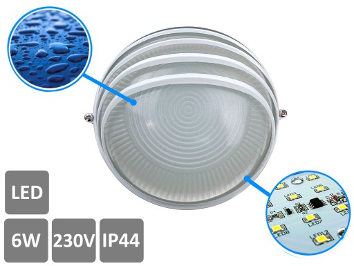 GARÁŽOVÉ PIVNICOVÉ LAMPA KANÁLA LED 230V 6W