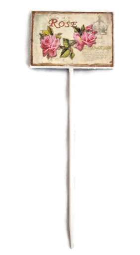 Ozdobná plaketa, kvetinový doplnok, RUŽA, 28 cm