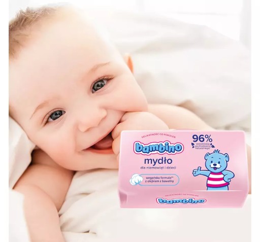 Bambino mydlo pre deti a dojčatá s bavlneným olejom 90G