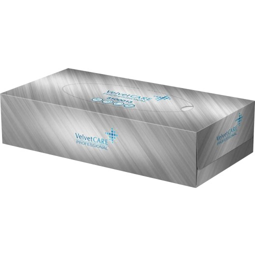 Neparfumované vreckovky Velvet Care Comfort, 2 vrstvy. 100 ks.