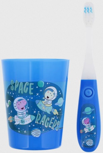 ZUBNÁ KEFKA S ČASOVAČOM + SADA POHÁRKA PEPPA PIG PRE DETI!!