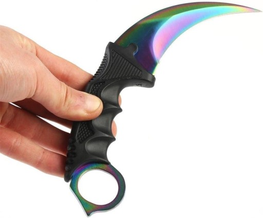 KARAMBIT FADE KNIFE RAINBOW SCASE CLAW CS:GO SURVIVAL TACTICAL OSTRÉ POUZDRO