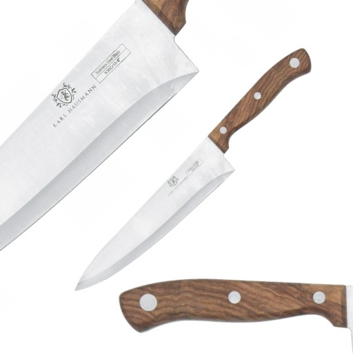 DOMÁCI GASTRONOMICKÝ NÔŽ DLHÝ NA SEKANIE ZELENINY A BYLINKOV OSTRÝ S BRDOU 20cm