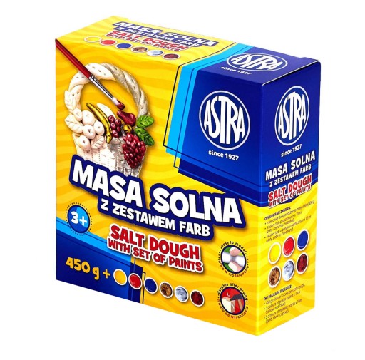ASTRA slané cesto 450g + farby 6 farieb
