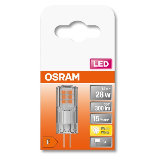 LED žiarovka G4 CAPSULE 2,6W = 30W 2700K OSRAM