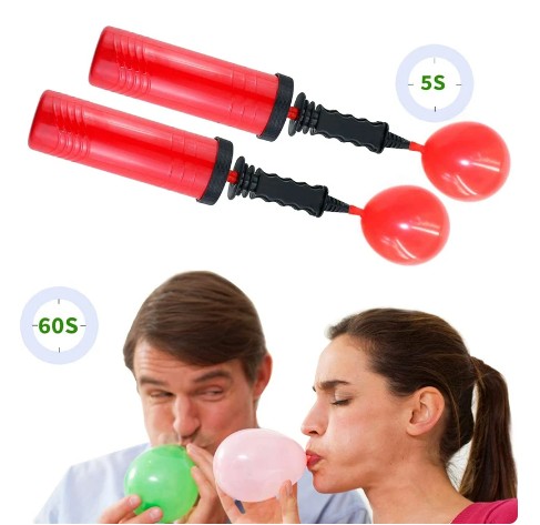 Ručná balónová pumpa, obojstranná, univerzálna, 1 ks.