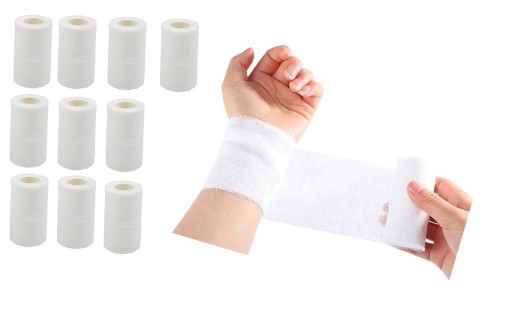 Univerzálny elastický obväz 4m x 6cm - 10 kusov: Vaša spoľahlivá pomoc