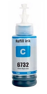 Atrament pre tlačiareň Epson 673 1ks ECOTANK L800 L805 L810 L850 L1800 T6731