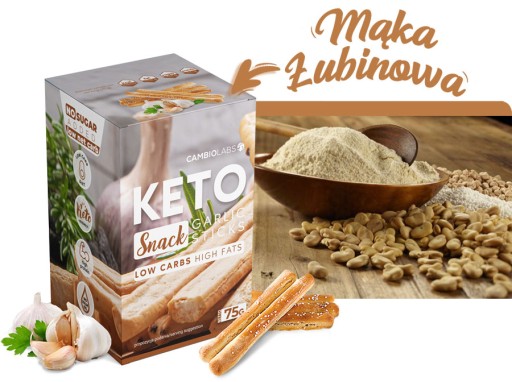 KETO STICKS Cesnak Keto Stick snack