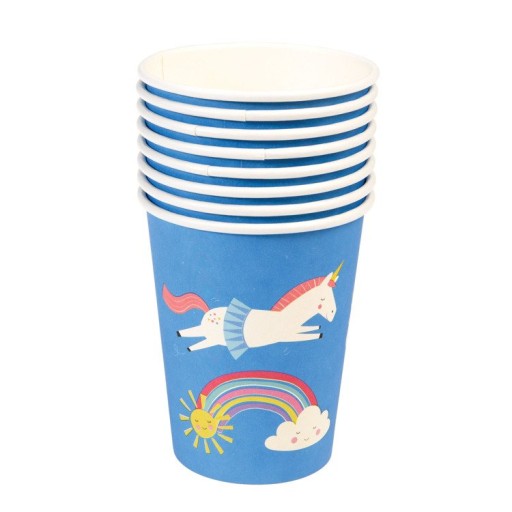 Papierové kelímky 8 ks, Magic Unicorn, Rex L
