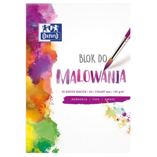 Biela maliarska podložka Oxford A4/20k