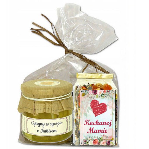 Darčeková sada CITRÓNY SO ZÁZVOROM + ČAJ 50g