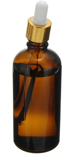 SKLENENÁ FĽAŠA pipeta s kvapkadlom 100 ml