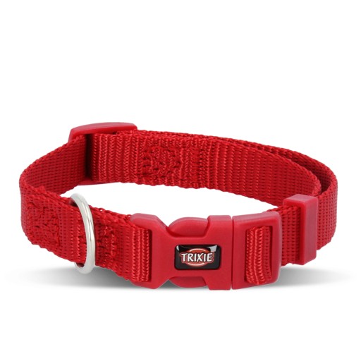 Prémiový golier, S–M: 25–40 cm/15 mm, červený