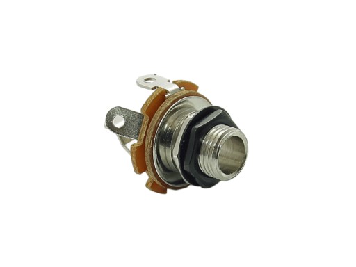 6,3 mm mono jack konektor VPARTS EJ-10 (BK)