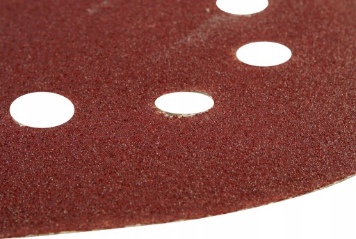 DISKOVÝ BRÚSNY DISK S BRÚSNYM KOTÚČOM NA VELCRO SADR P80 125MM 10 KS