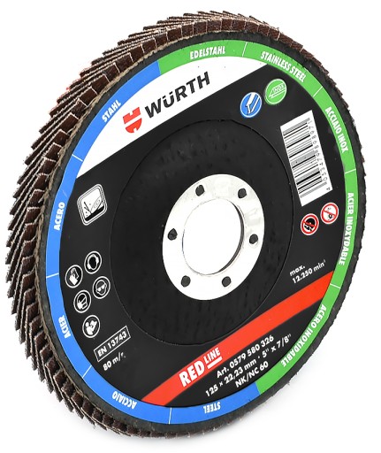 KLAPKOVÝ DISK D125 G60 OTVORENÝ 22,23MM WURTH
