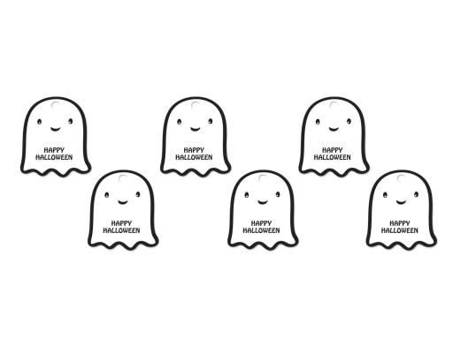 Prívesky na fľaše zo sady Merry Ghost, 12 ks