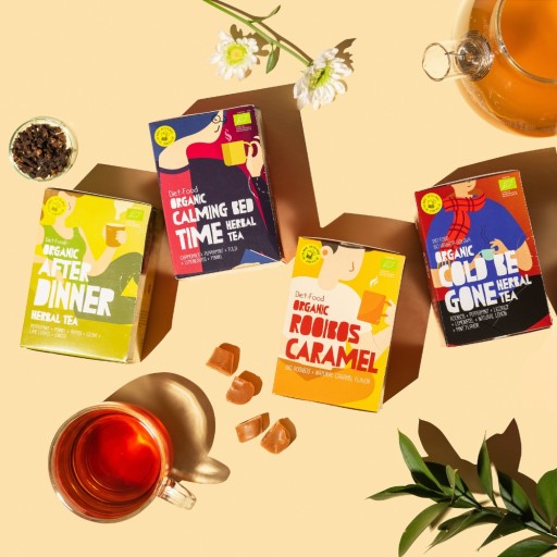 Rooibos Caramel - bylinkový čaj s karamelom 20 vrecúšok - 30 g