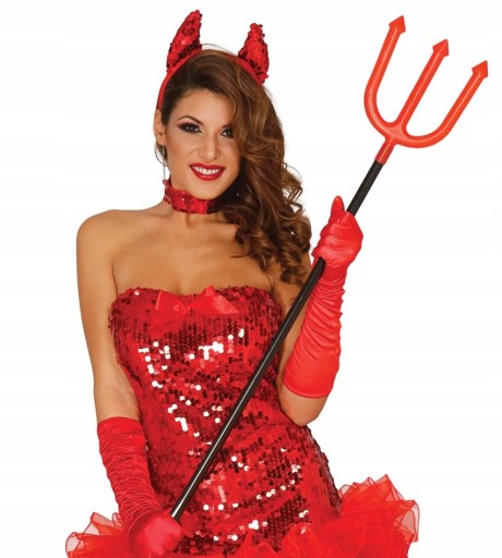 Čertova vidlička Čertovský trojzubec na Halloweensku betlehemskú hru