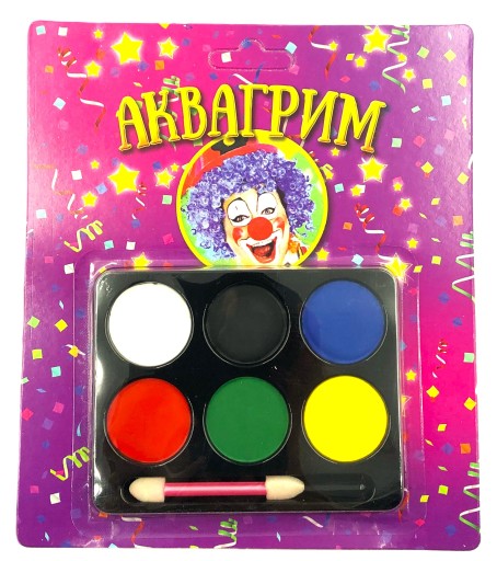 Sada farieb na maľovanie na tvár Make-up Farby na maľovanie Farby 6 ks.