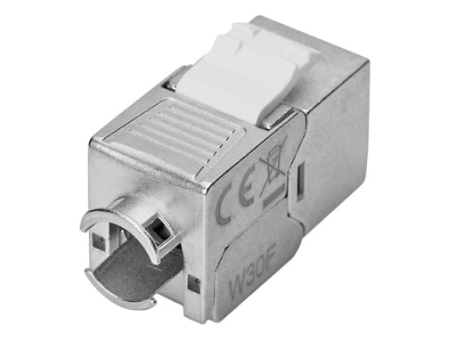 RJ45/8P8C zásuvka kat.6A STP typ KEYSTONE beznástrojové kontakty LSA DIGITUS