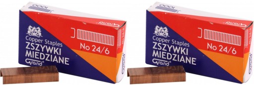 Grand 24/6 medené sponky 2000 ks