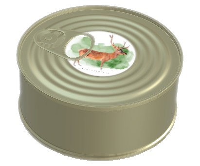 Menovky priemer 4cm na písanie zelené DEER 24 ks