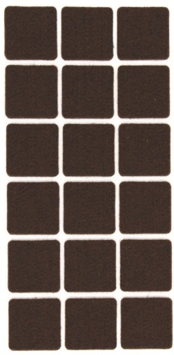 STAROSTLIVOSŤ O PODLAHU samolepiace plsti 30 x 30 mm HNEDÁ