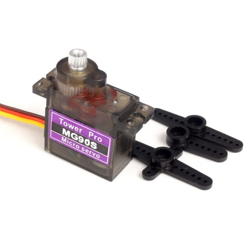 Servo MG90S TowerPRO KOVOVÉ prevody + T-tyče