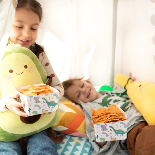 Chips box popcorn sladkosti Dinosauria párty