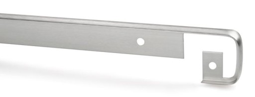 DRÁŽKY NA PULT 28 mm KARTÁČOVANÁ OCEL 600 mm KONEKTOR NA PULT 60 cm