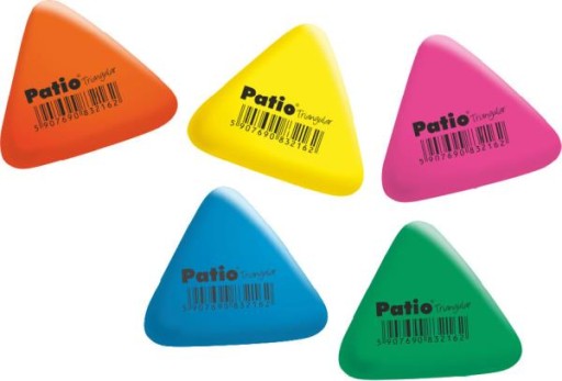 Guma na ceruzky TRIANGULAR PATIO 38478PTR COLORS